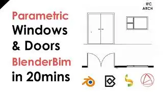 BlenderBim - Parametric Doors & Windows