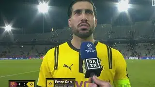 Emre Can Interview - Barcelona 4-0 Dortmund - Champions League