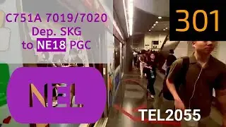 [Middle of 3 consec.] SBS Transit Alstom Metropolis C751A 7019/7020 departing Sengkang (7)