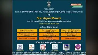 Prof. Govindan, Director, IISc Bengaluru on Launch of Innovative Partnerships for Tribal Development