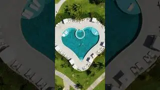 Heart Pool dream come true @SandalsResorts #dronevideo #luxuryresort #heartshaped #pool #sandals
