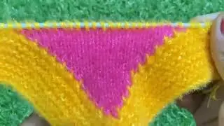 VERY BEAUTIFUL KNITTING DESIGN FOR TWO COLOUR BABY BOOTIES /JUTTI/JURAB