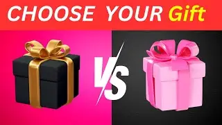 Choose Your Gift Challenge🎁 Pink VS Black Gift Box💝🖤 #challenge #2giftbox #chooseyourgift #youtube