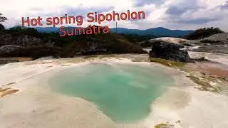 Hot spring Sipoholon. Indonesia. North Sumatra. Горячий источник.