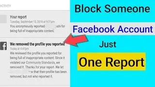 How to remove someone facebook id in just one report