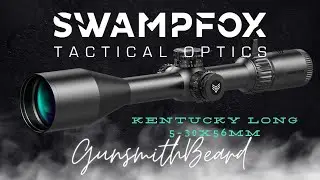 SwampFox Tactical Optics: Kentucky Long  5-30x56mm Sharpshooter MOA Ballistic Reticle