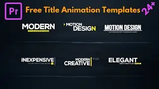Modern premiere pro title animation templates free download || Creator Gift || No Copyrights