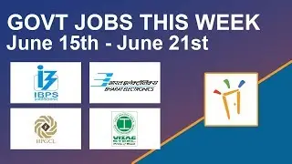 Government Jobs Of The Week - (June 15th &ndash; June 21st) &ndash; BEL, HPGCL, IBPS, Vizag Steel