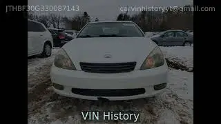 2003 Lexus ES300 JTHBF30G330087143