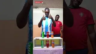 Team Ronaldo and Team Messi Soda guessing game