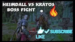God of War Ragn&auml;rok Kratos vs Heimdall 1 death No commentary  croatian subtitles