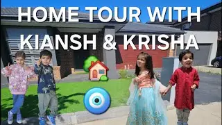 Random Home Tour with Kiansh & Krisha 🏡😂 | Cute Sibling Vlog | Fun & Raw Moments #hometour #vlog 