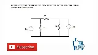 32. THEVENIN'S THEOREM NUMERICAL PROBLEM EXAMPLE