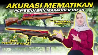 PERFORMA DI ATAS HARGA 😨 AKURASI MEMATIKAN SENAPAN PCP BENJAMIN MARAUDER OD 38 DI JARAK LONG RANGE