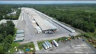 Yellow Freight Maybrook yard, days after closing in August, 2023