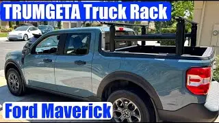 TRUMGETA Truck Bed Rack.  Fits My Ford Maverick Well & Looks Great! Install Video. No Drill!