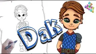 Dragon Rescue Riders: How to Draw Dak | Easy