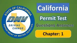 Chapter 1: California DMV Permit Test 2023 #cadmv