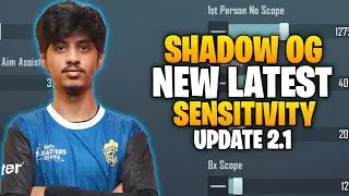 SHADOW OG New Sensitivity Code/ Shadow OG Control Code 2022 | PUBG MOBILE | Nobrubhai Gaming