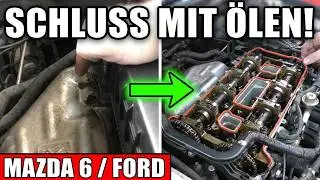 Mazda 6 / Ford Duratec - Schluss mit Ölen,Ventildeckeldichtung ersetzen. Mazda/Ford Motor /Engl. Sub