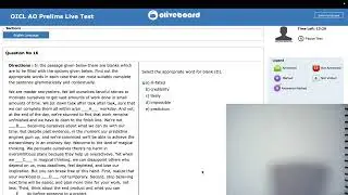 OICL AO OLIVEBOARD LIVE MOCK || SHARE YOUR SCORE ?