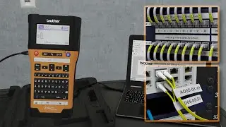 Beschriftungsgerät PT-E550WNIVP für Netzwerk-Infrastruktur und Kabel