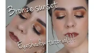 BRONZE SUNSET EYESHADOW TUTORIAL! | Feat. The Jaclyn Hill Palette