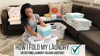 SATISFYING LAUNDRY FOLDING MOTIVATION // HOW I FOLD MY LAUNDRY // Jessica Tull