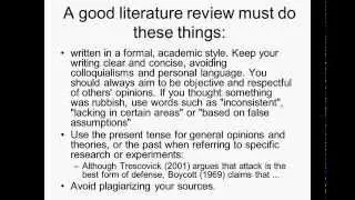 how to do a literature review default
