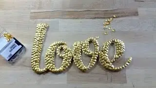 65 DIY Letter Art with Thumb Tacks