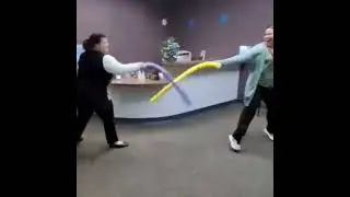 POV: CEO Green-Lights Chaos &ndash; Pool Noodle War ALL DAY! 🤣😂 #fyp #funny #explore #funnyvideo #viral