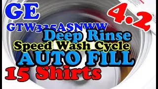 GTW335ASNWW GE SPEED WASH CYCLE AUTO FILL DEEP RINSE 15 SHIRTS