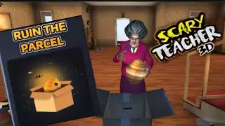 SCARY TEACHER 3d | RUIN THE PARCEL | PRANK ON MISS T