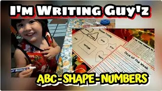 I'M WRITING ✍ TRACING NUMBERS,  SHAPE, DAYS OF THE WEEK | It's Time for Khaled Channel