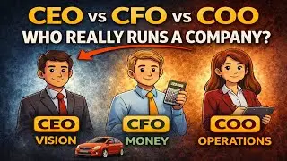 CEO vs CFO vs COO Explained Simply | Who Really Runs a Company?