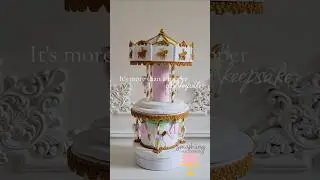 A time capsule to keep. Carousel cake topper