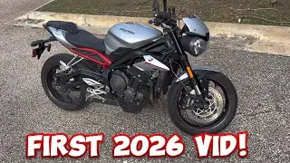 First Video 2026! First Issue with the Street Triple.