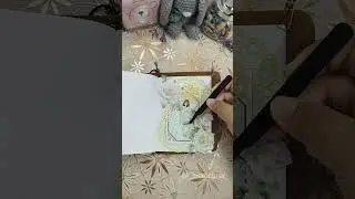 TN Passport White Roses Soft Greens #creativejournaling #collage