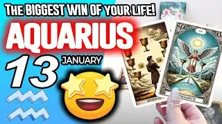 Aquarius ♒️It&rsquo;s COMING❗🤩The BIGGEST WIN OF your life❗💸 horoscope for today JANUARY 13 2026 ♒️ tarot