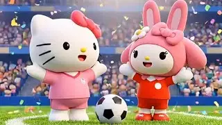 Hello Kitty Soccer Time with Friends | Happy Kids Song, Fun Play & Teamwork Adventure
