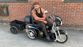 Drive Easyrider Trike Mobility Scooter With Trailer Demonstration and Review 
