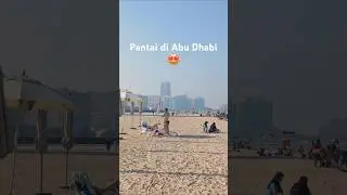 Corniche Beach abu Dhabi🤩😍 #abudhabi #viralvideo #uae
