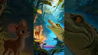 Mouse Deer Cika and the Magic Mirror #youtubeshorts #kids  #magicmirror #viralvideos #shorts