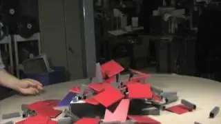 Slow motion building collapse prototype