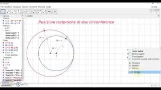 posizioni reciproche di due circonferenze