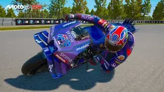 MotoGP&trade;25 &mdash; Быстрая гонка на мотоцикле (Prima Pramac Yamaha) гонщика Джека Миллера.