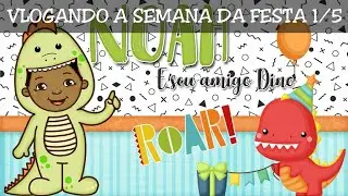 #festadino #noahfaz1 Preparativos festa dinossauro Pt. 26