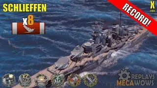 Schlieffen 8 Kills & 177k Damage | World of Warships Gameplay
