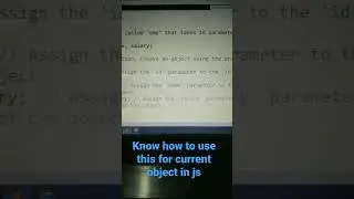 #js #jscodeforthisobject.                program to use this in js