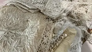 Show and tell.. Italian lace treasures #vintagelace #antiquelace